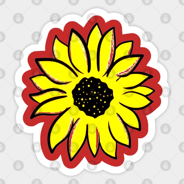 Sunflower Yellow Sticker by fadetsunset